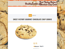 Tablet Screenshot of healthycookie.com